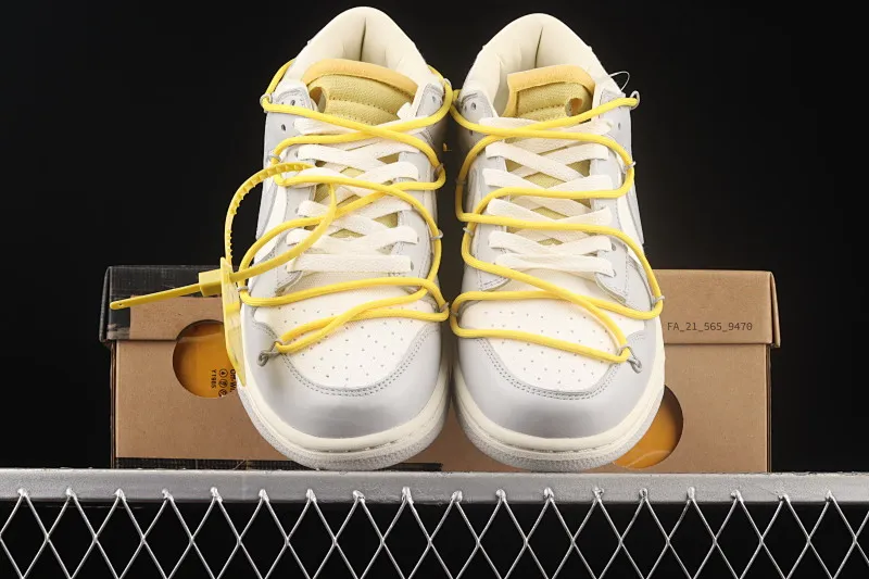 All Categories Nk SB Dunk Series Nk SB Dunk Low Low-top Sneakers Pure Original Version OF x Nk Dunk Low OW Gray Casual Sports Skateboard Shoes DM1602-103